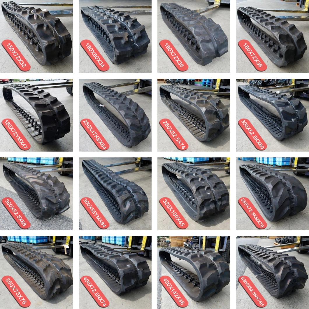 Sale Rubber Crawler Agricultral Combine Harvester Rubber Tracks Tractor Track Bulldozer Track Small Digger Mini Excavator Rubber Track ATV Undercarriage Parts